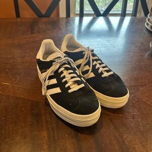 Adidas Gazelle Black and White Sneakers